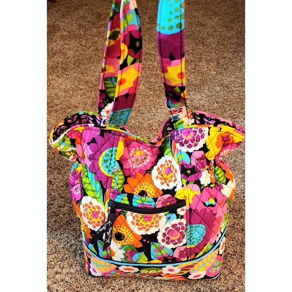 Vera Bradley HTF Va Va Bloom Laura Gathered Cinch Tote Excellent Used Condition - Picture 3 of 15